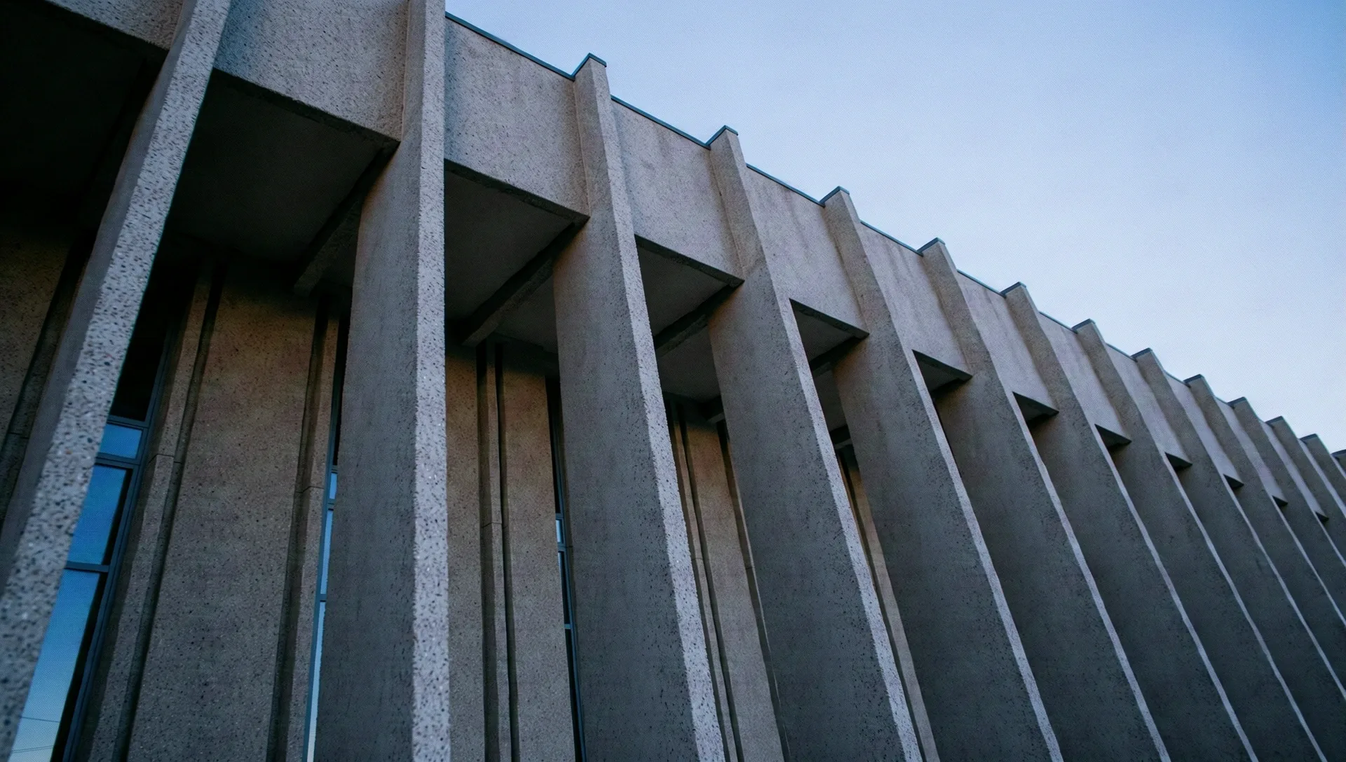 Brutalist architectural foundation